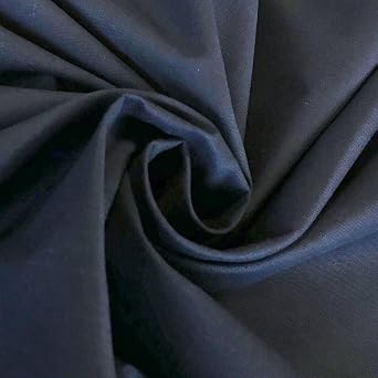 FT 94”/238cm Wide Polycotton Fabric by the Metre (Navy, 1m) | Fabric for Sheeting, Sewing, Dressmaking, Arts, Crafts, Curtains & DIY Projects