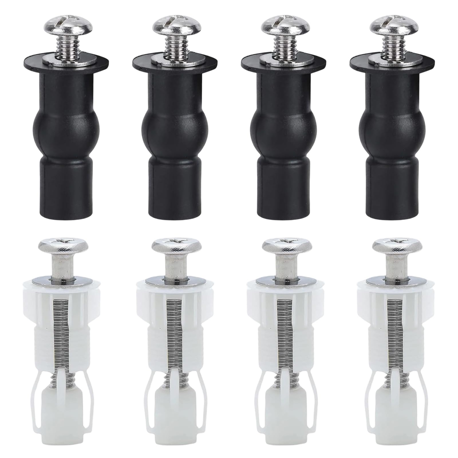 Tornillos Tapa WC, Anclaje Tapa WC, Pernos de Fijación de Asiento de Inodoro 8 Piezas