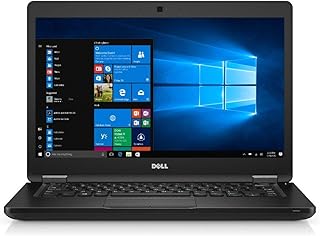 Dell Latitude 5480 14-Inch Laptop - (Black) (Intel Core i5-7200U 2.5 GHz, 8 GB RAM, 256 GB SSD, Windows 10 Pro) (Renewed)