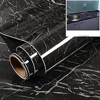 Vista 1 de Q QIHANG Papel tapiz autoadhesivo grueso e impermeable de granito, película extraíble de granito, papel de contacto de cocina para encimeras, Color-1