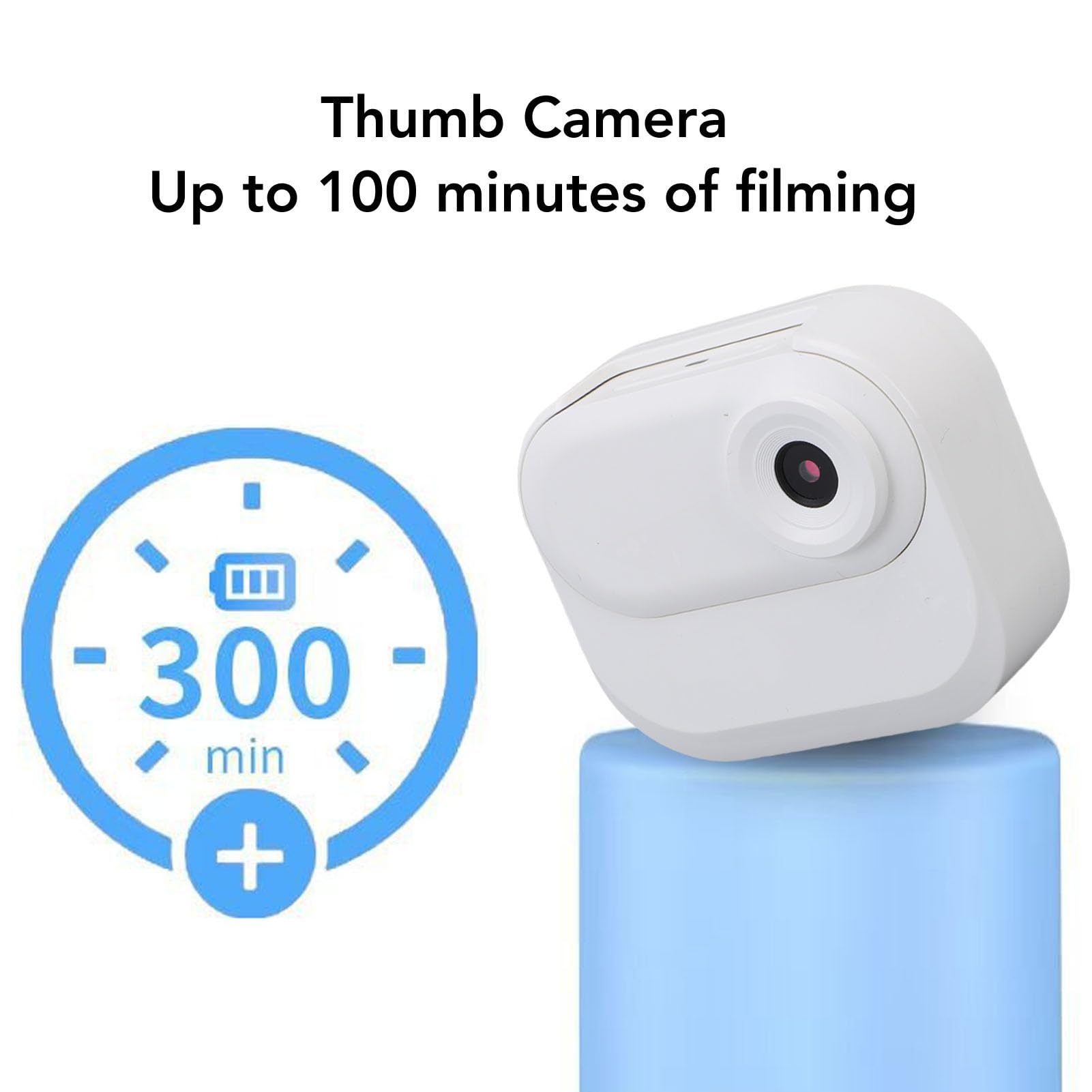 Garsent 128 GB FHD 1080p Mini Body Camera, Wodna Wood Do Noszenia kamerę Nadwozia, Kamery Rejestrujące Rozmiar z Audio i Wideo, Przenośna Kamera na Zewnątrz Do Pracy, Podróży, (WHITE)