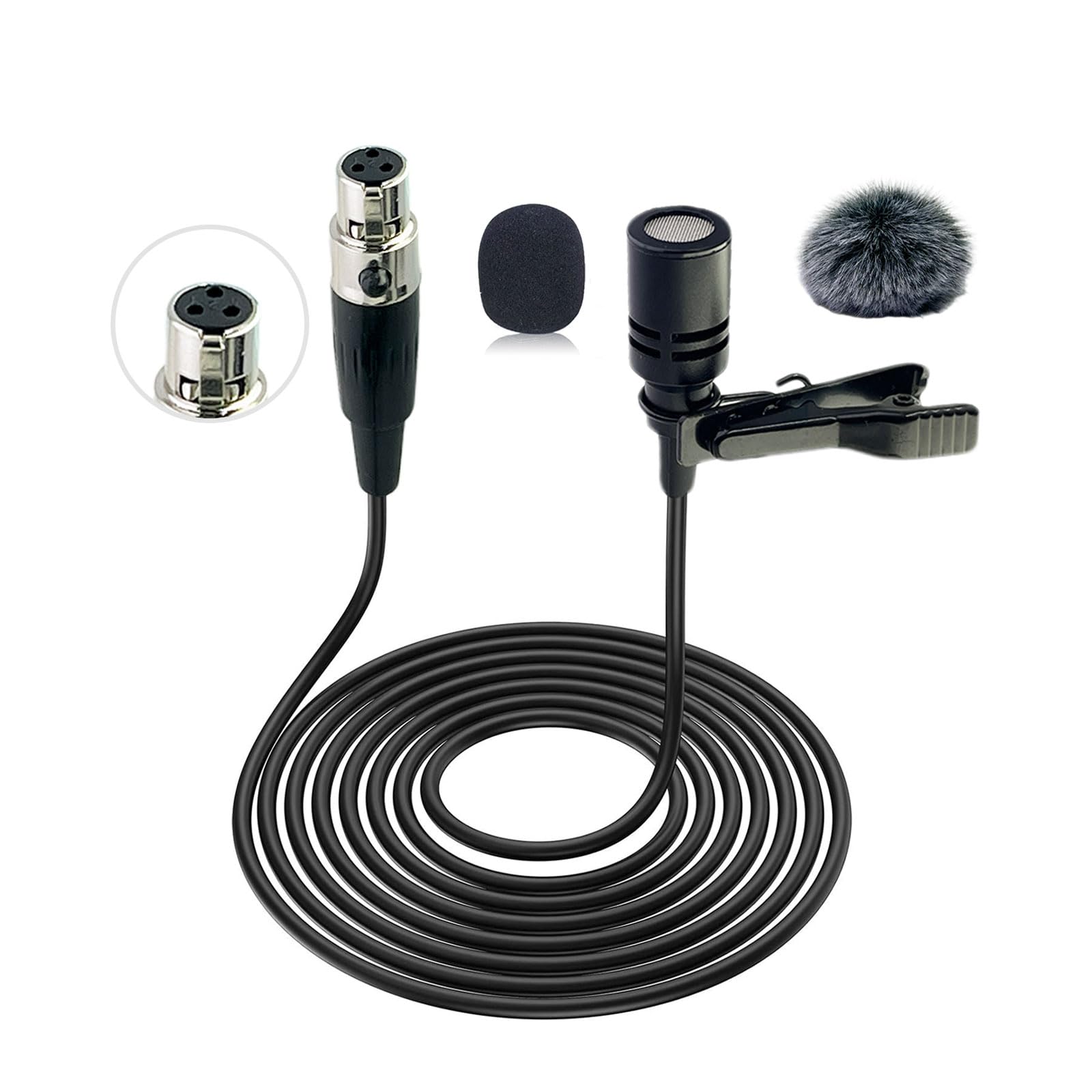 Lavalier Microphone Compatible with AKG Wireless Mic System