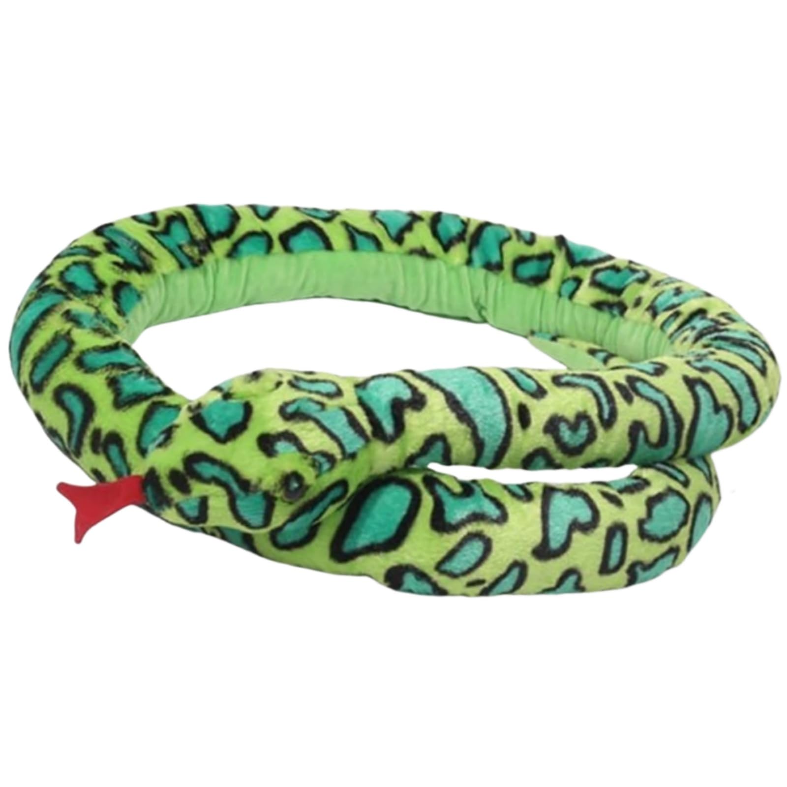 170 cm Giant two-color snake plush toys, Plush Snake Stuffed Animal Realistic Snake Plush doll Gifts for Kids birthday (Green)