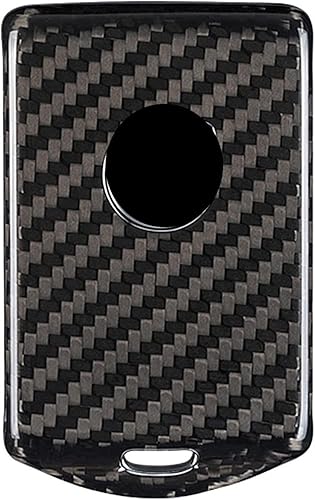 M.JVisun Funda para llavero de fibra de carbono auténtica para Volvo C30 S60 S80 S90 S901 V70 V90 Cross V90CC XC40 XC60 XC70 XC90 Smart Car Remote