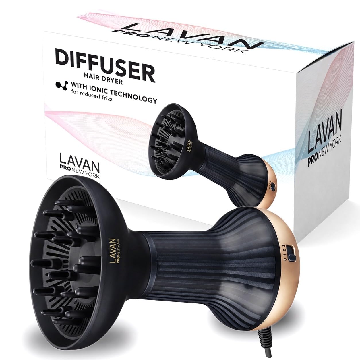 LAVANPRO Diffuser Hair Dryer for Curly Hair