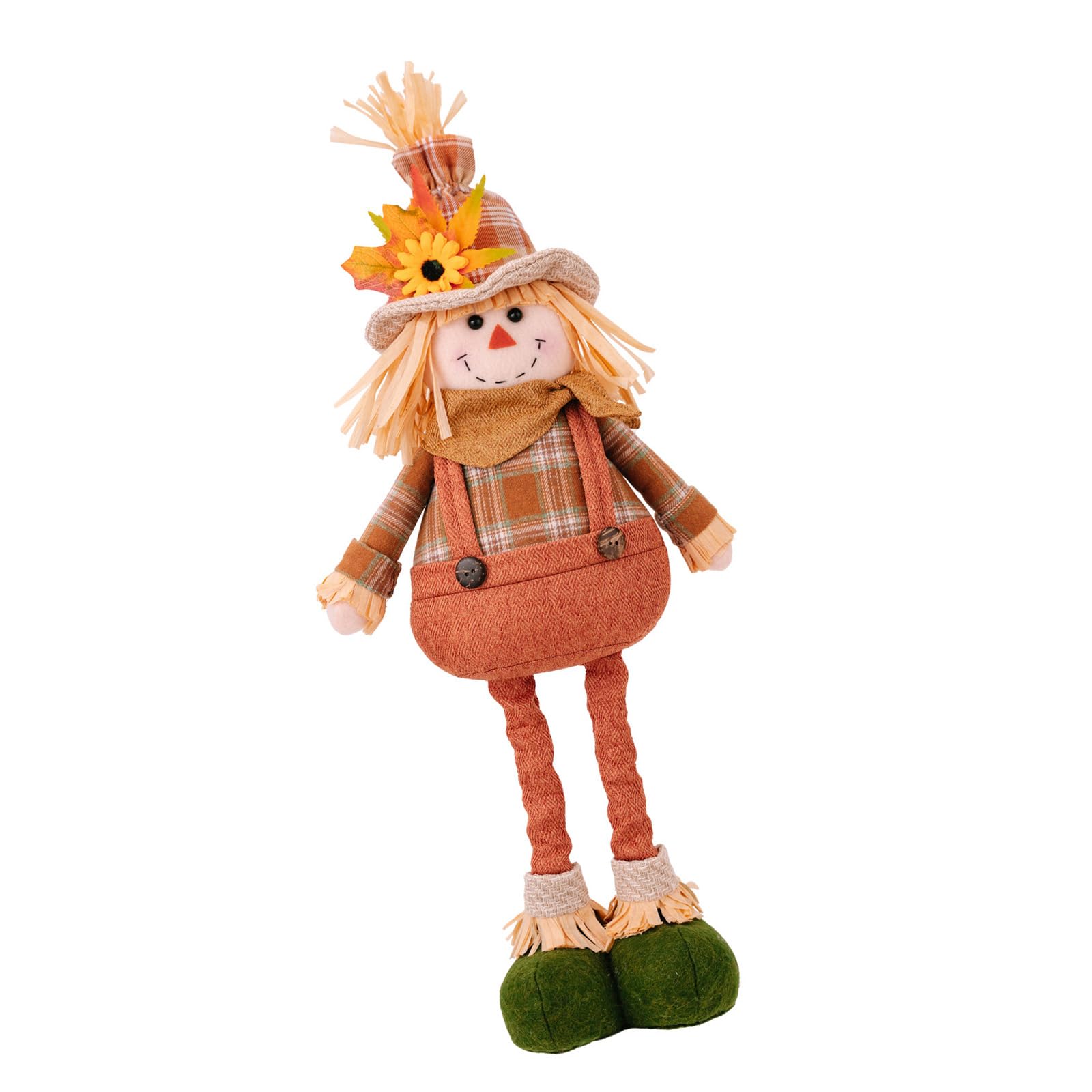 Tsophreniq Festives Scarecrows Telescopic Ornament Adjustable Retractable Figurine Thanksgiving Day Celebration Home Decoration Thanksgiving Scarecrows Decoration