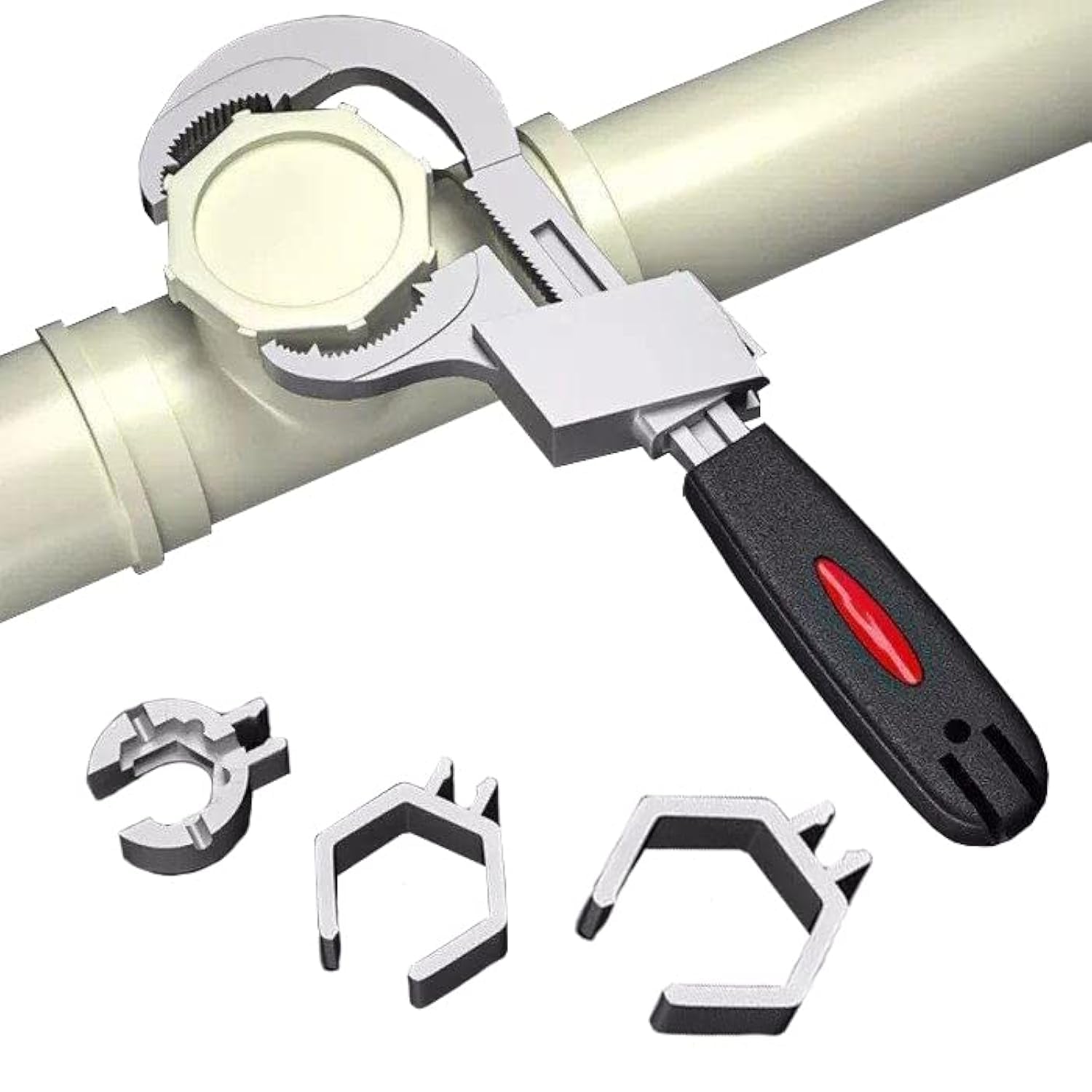 2022 nueva llave universal de tubería de agua de doble cabeza, desmontaje y montaje de baño llave de tubería de agua multifuncional, accesorios para el hogar juego de llaves de reparación de tuberías