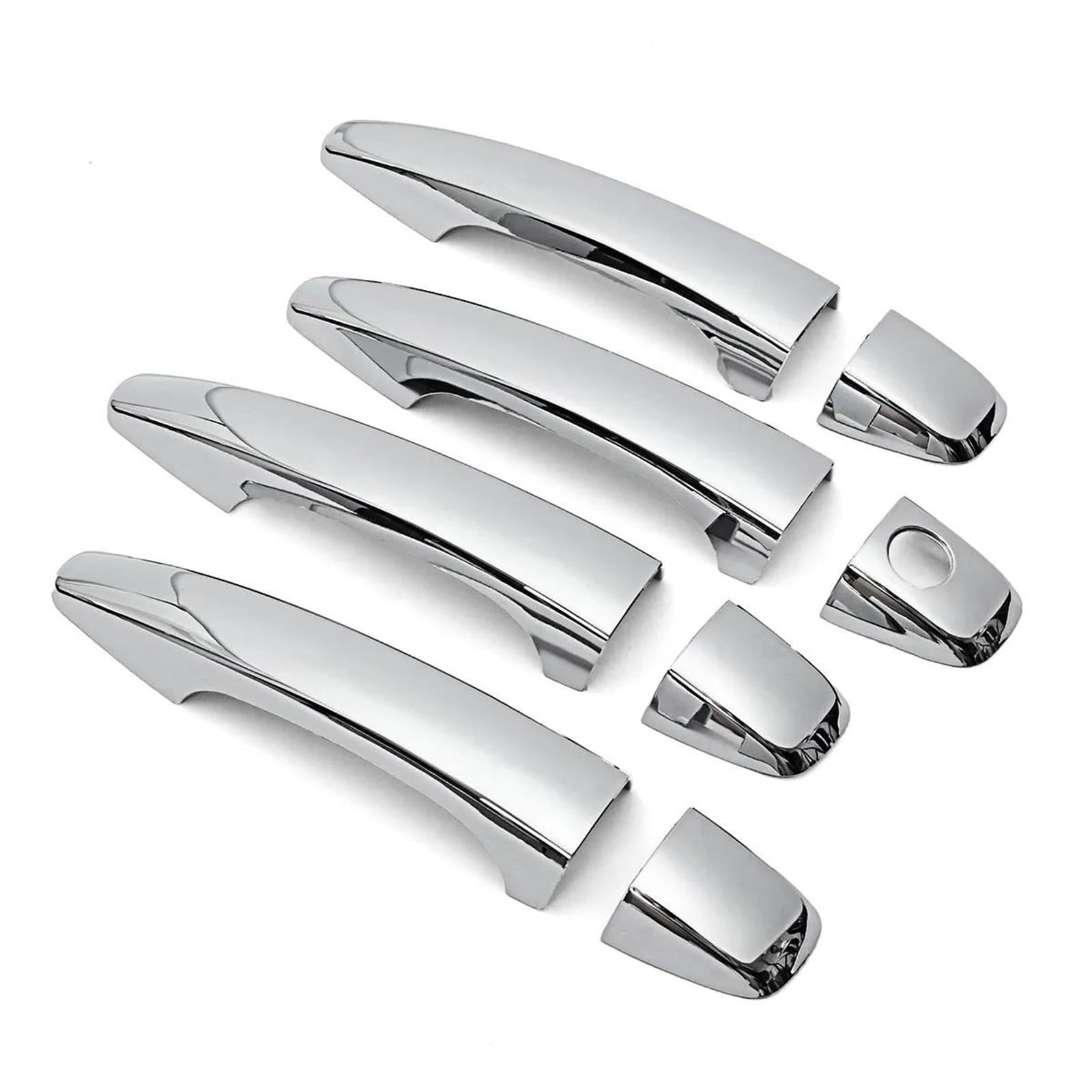 Yytemd One Color Car Door Handle Cover Pad Accessories For Toyota For Avensis T270 2009-2017 Chrome