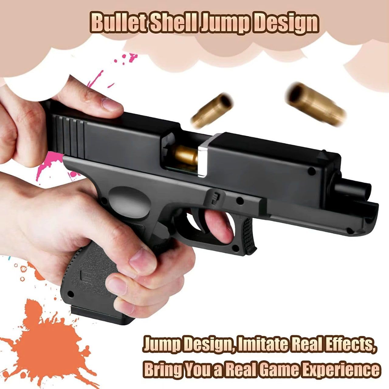 Gex Shooting Game Toy Guns for Kids & Adults Soft Bullets Blaster Gun Pistol with Foam Darts Jump Ejecting Mag Indoor Outdoor Play Toys (Minimum Age 10 Years) - Image 8 thumbnail