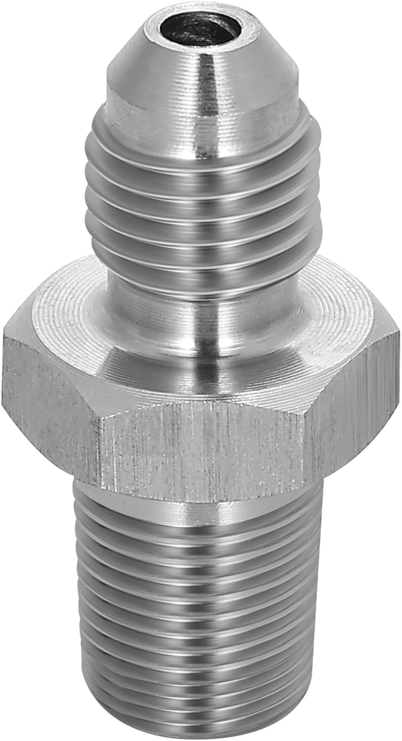 8AN Male To -8AN Female With 1/8" NPT In Hex Pressure Gauge Adapter