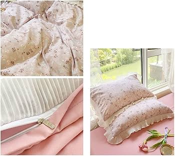 Amazon｜[OceanMap] 布団カバー4点セット 姫系 ローズ 薔薇柄 花柄