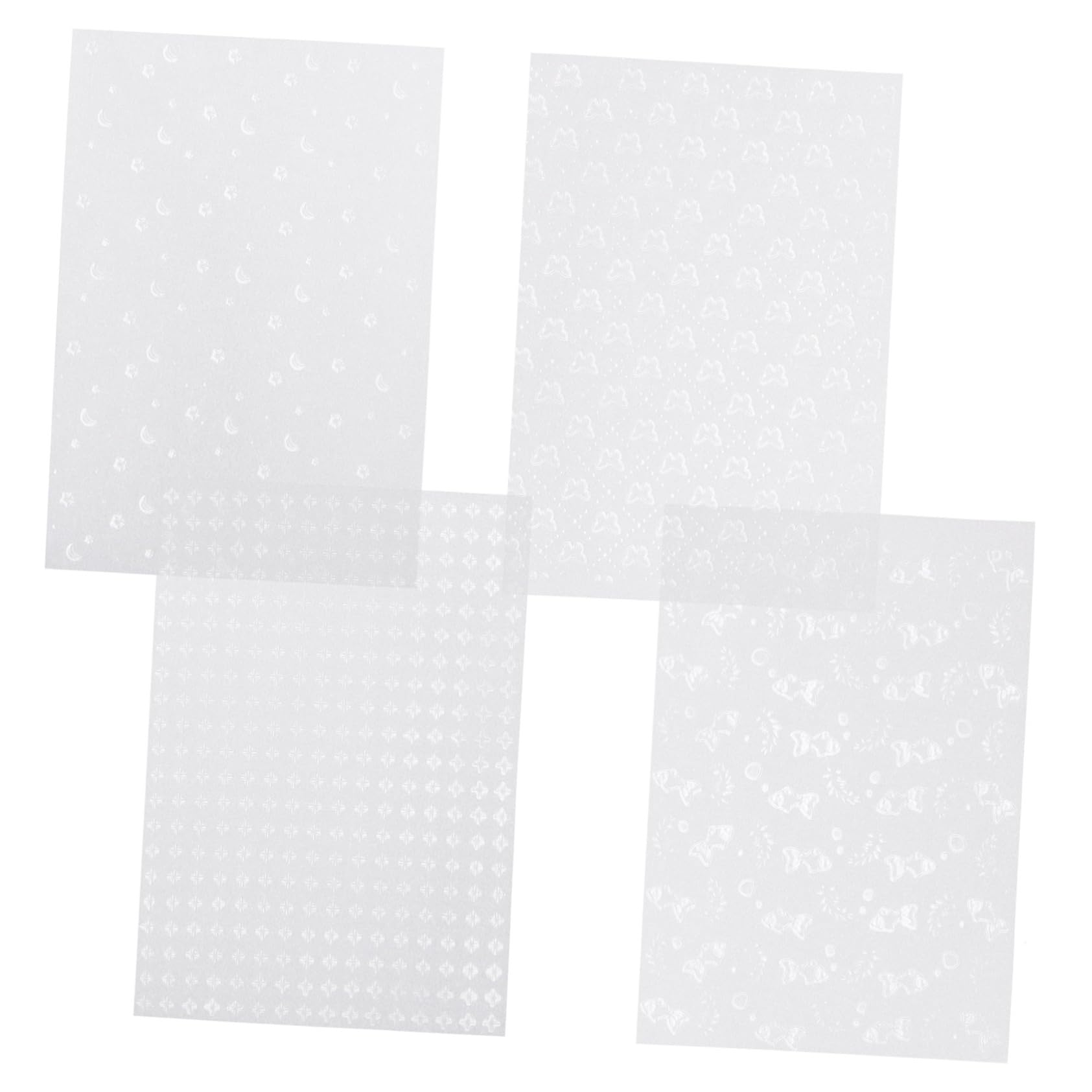 SHINEOFI 4 Sätze Scrapbook-papier Foto-sammelalbum Pastell Gaffers Tape Geschenkpapier Scrapbooking Tagebuchband Sammelalbumpapier Zeitschrift Klebstoff Zeitungspapier Weiß 40 Blätter * 4