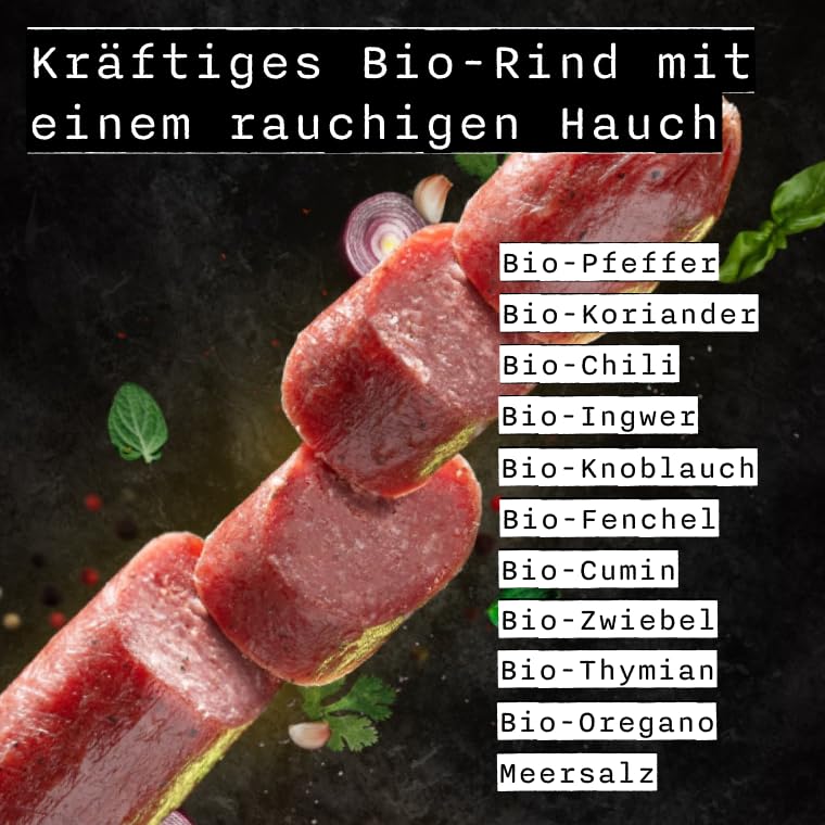 Whacky Bio Beef Sticks – Smoky Swing – Protein Snack aus Rindfleisch – Salami Sticks ohne Zucker – Low Carb, für Fitness, Keto, Outdoor & Unterwegs – Rauchiger BBQ Geschmack (3, Smoky Swing)