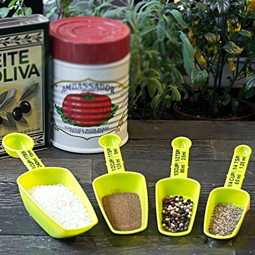 Conjunto de 4 Medidores Duplos Prana Verde