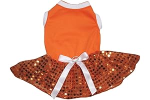 Petitebella Plain Sequins Tutu Puppy Dog Dress