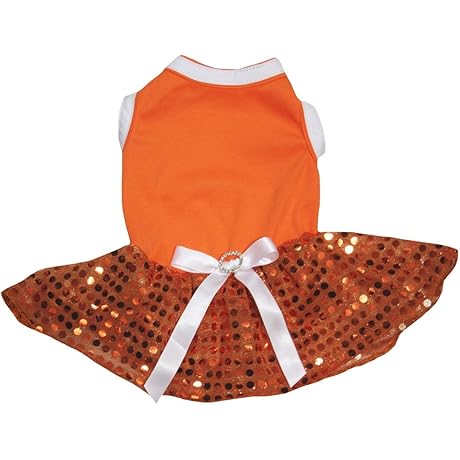 Petitebella Plain Sequins Tutu Puppy Dog Dress