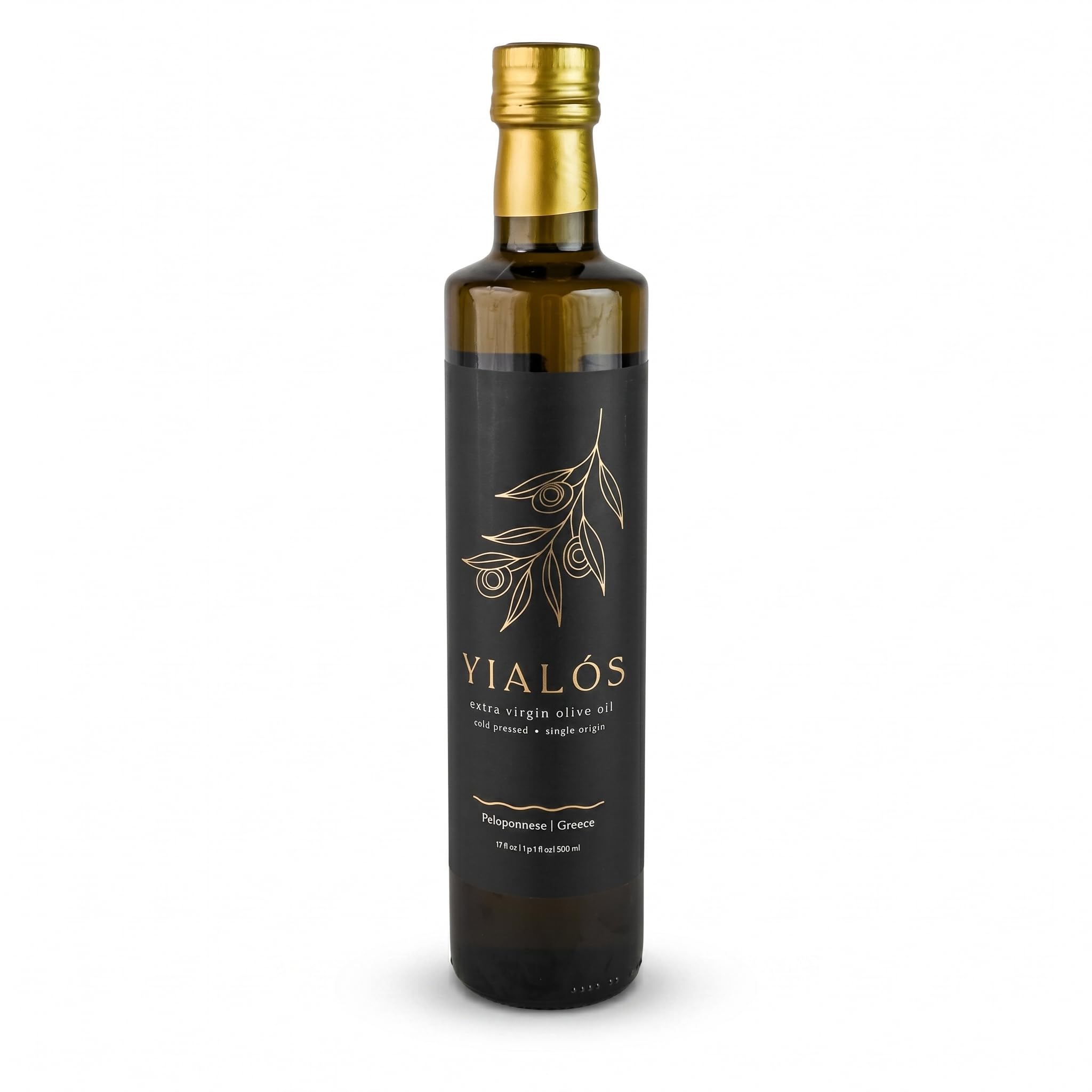 Yialós Extra Virgin Olive Oil – Greek Single Estate, 2025 NYIOOC Winner | 100% Koroneiki, Small Batch, Cold Pressed, High Polyphenols | 500 mL