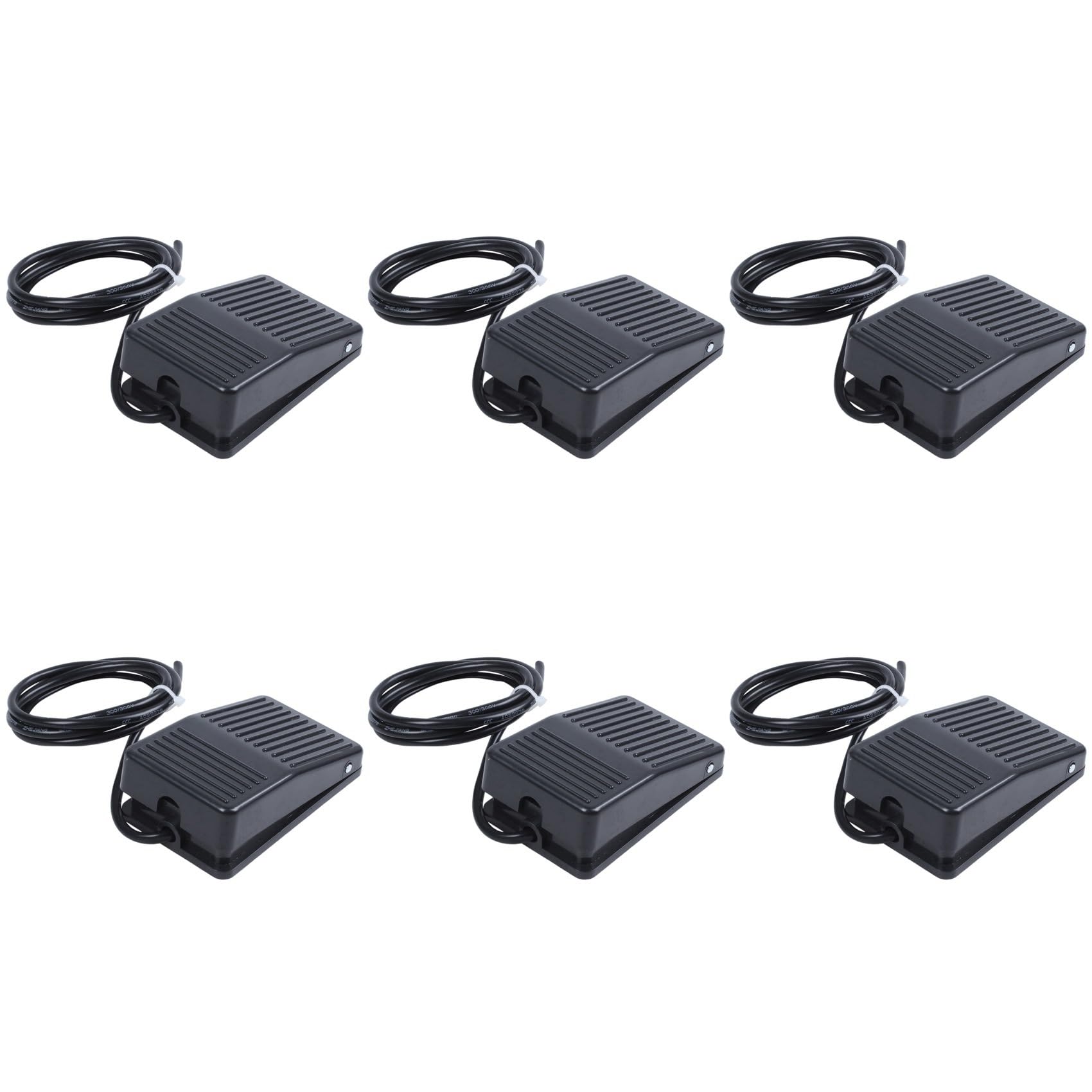 Jnchdghwa Black 6X Ac 250V 10A Spdt No Nc Antislip Plastic Momentary Power Foot Pedal Switch