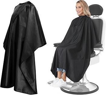 专业理发美容斗篷 - 防水可调式理发披肩