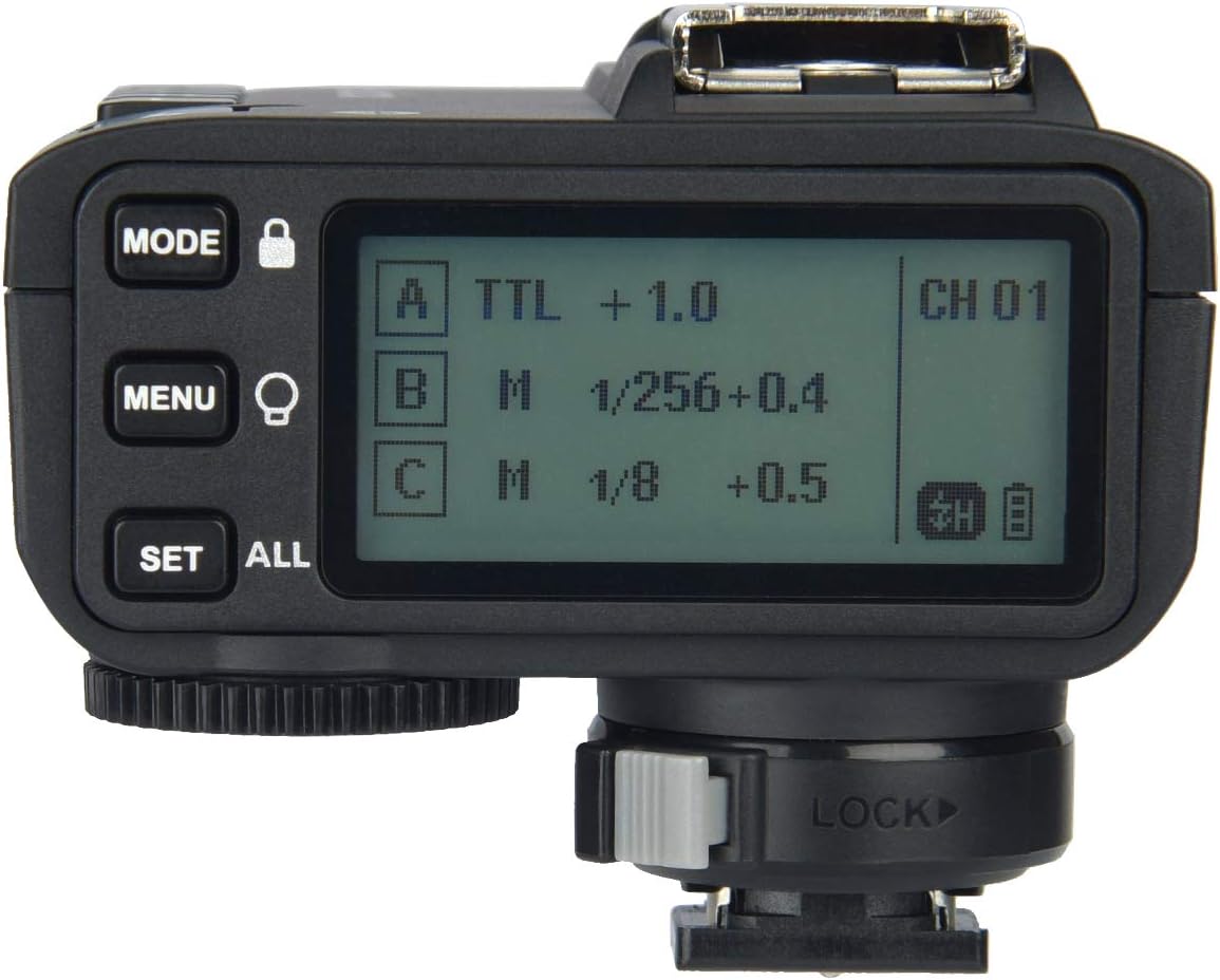 Godox X2T-S TTL Wireless Flash Trigger for Sony, Support 1/8000s HSS Function, 5 Dedicated Group Button and 3 Function Button for Quick Setting