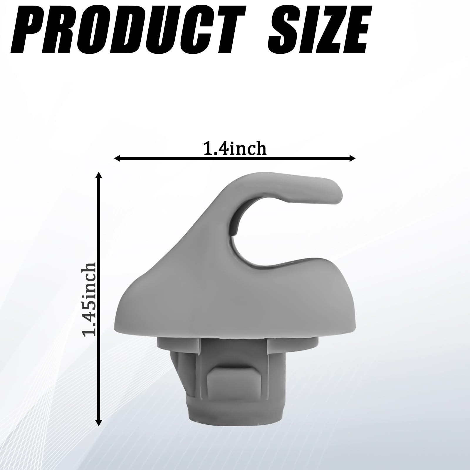 msyuusr 2PCS Visor Clips for Cars, Car Sun Visor Retainer Support Hook Clip, Auto Sunvisor Clip Replacement OEM# 88217S04003ZA, 88217S01A01ZA Compatible with Honda Civic Ridgeline CR-V (Gery)