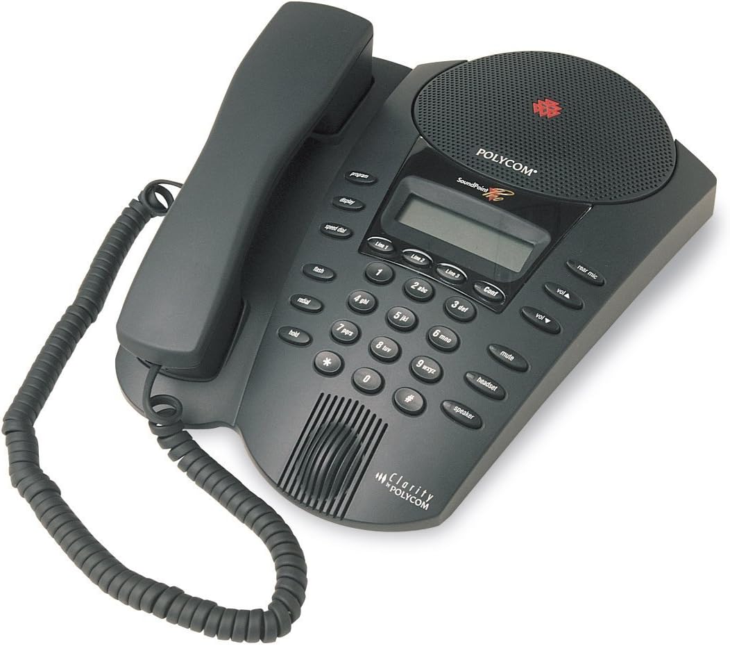 Polycom Soundpoint Pro SE-220 2-Line Conference Phone with Caller ID, Call waiting Mute, Speed Dial, LCD Display