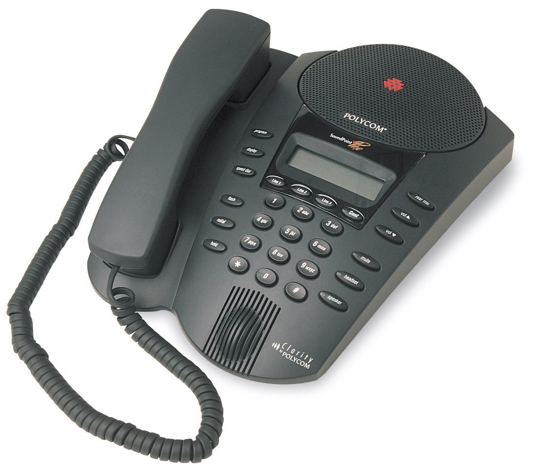 Polycom Soundpoint Pro SE-220 2-Line Conference Phone with Caller ID, Call waiting Mute, Speed Dial, LCD Display