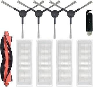 Main/Side Brush Hepa Filter Mop. Cloth Compatible for XiaoMi Mi Robot Vacuum-Mop Pro STYTJ02YM, Compatible for VioMi V2 V3 SE, Compatible for Conga 3490 3690 Robot Vacuum Parts Kit (Color : AS Show