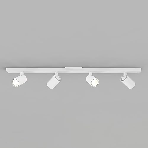 Miniatura 2 de Astro Ascoli Foco de interior regulable de cuatro barras (blanco texturizado) - Clasificación seca - Lámpara GU10, diseñada en Gran Bretaña - 1286041