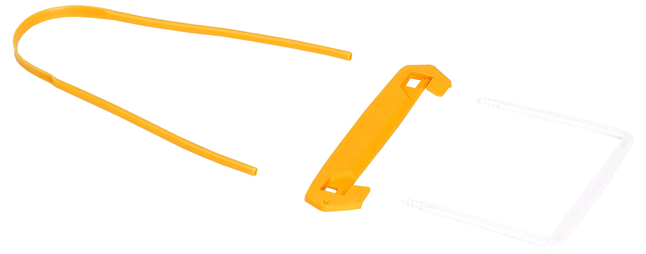 Fellowes 1189101 Lot de 100 Clips Tube pour archives Bankers Box 9,7 cm Jaune/Blanc