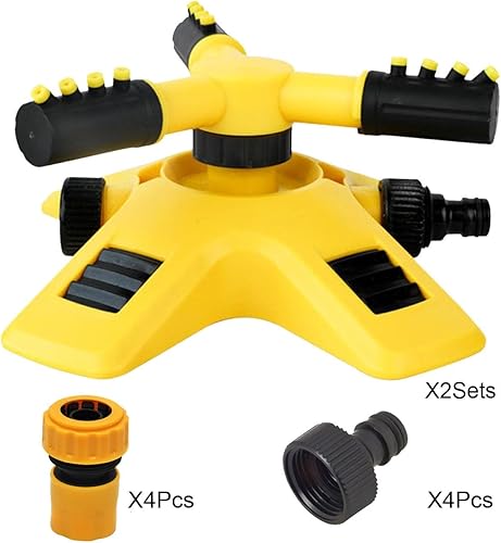 Miniatura 3 de 2 juegos de aspersores de agua de jardín prémium para áreas de patio grandes y espacios de jardín pequeños y grandes. Aspersores al aire libre para