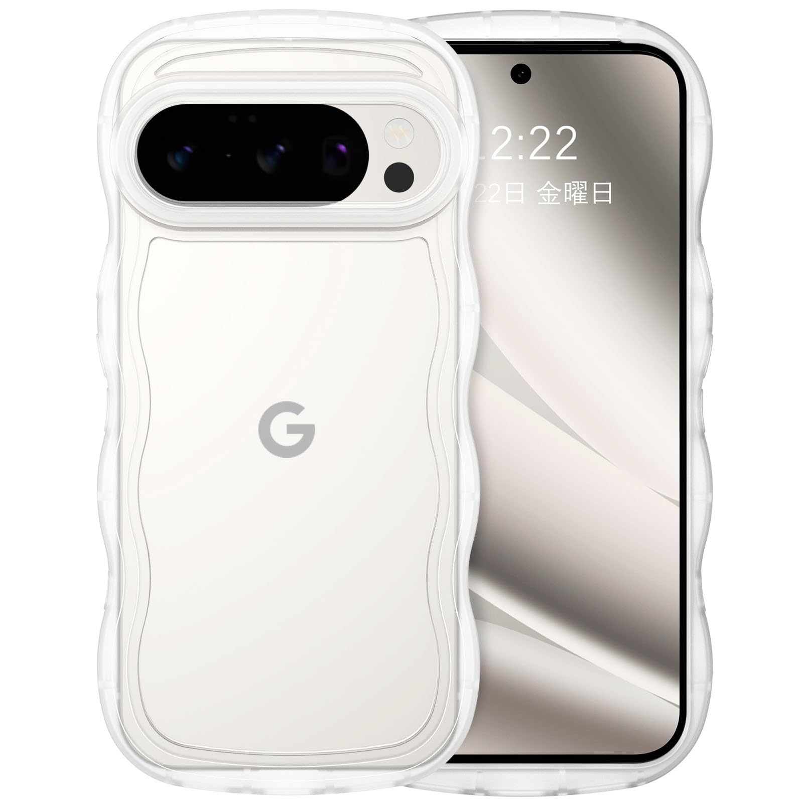 Amazon.co.jp: GUAGUA google pixel 10 pro xl ケース クリア ウェーブ