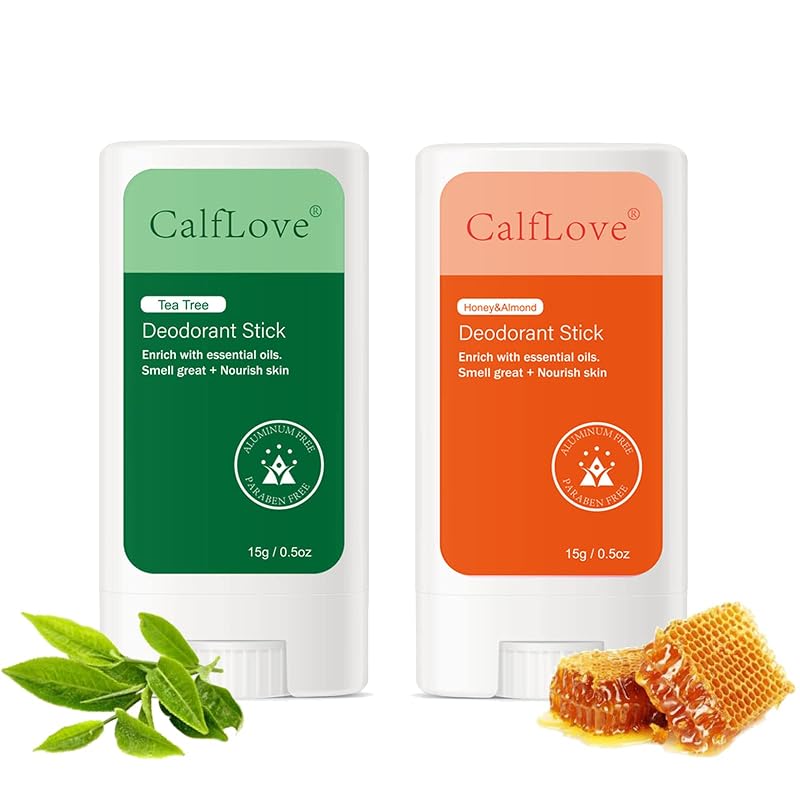 Desodorante em gel Joyeee com óleo de melaleuca e amêndoa, sem alumínio, Pacote com 2 de 14 g
