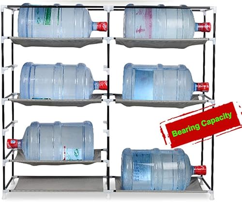 Miniatura 5 de mytunes Zapatero de 6 niveles, armario de almacenamiento de zapatos con cubierta a prueba de polvo, estantes organizadores de habitación para