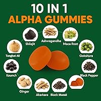 Vista 4 de 10-in-1 True Alpha Shilajit Gummies, 4000mg Himalayan Alpha Gummies for Men, Energy Boost, Immune Support, with Ashwagandha, Maca Root, Tongkat Ali