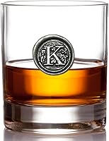 Vista 19 de English Pewter Company Vaso de Whisky Old Fashioned Rocks de 11 onzas con Inicial de Monograma - Regalos Únicos para Hombres - Regalos