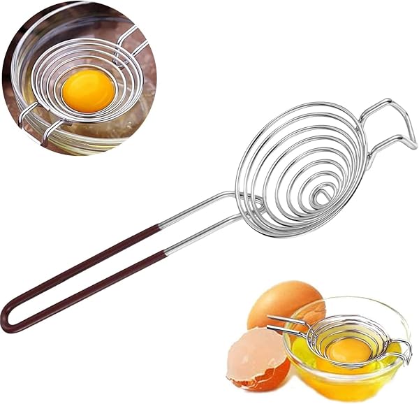 JFangZHZH séparateur d'œufs inox à manche long