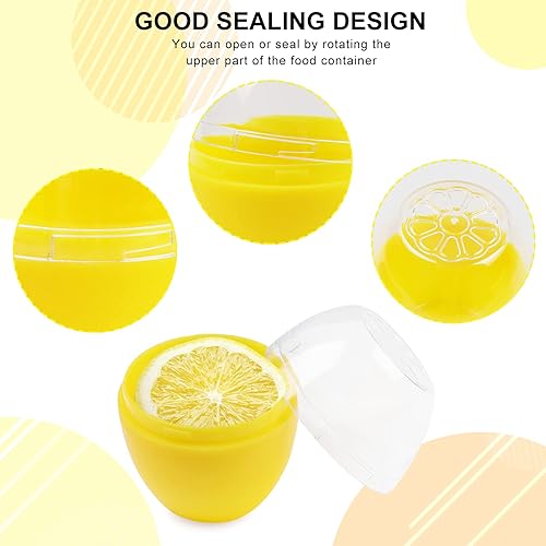 Miniatura 3 de Recipientes de almacenamiento de frutas y verduras para nevera, juego de 4 piezas, cebolla, limón, tomate y aguacate