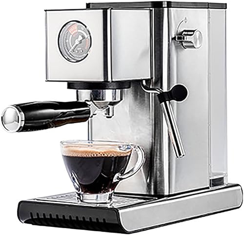 Máquina de café expreso portátil, máquina de café semiautomática para uso doméstico, máquinas de capuchino para el hogar, con bomba de presión de 15