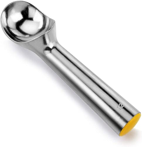 Onesource Helado autodescongelante, gelato, cuchara de sorbete, cuchara, cuchara de helado, cubeta de helado, aluminio fundido, tamaño del artículo