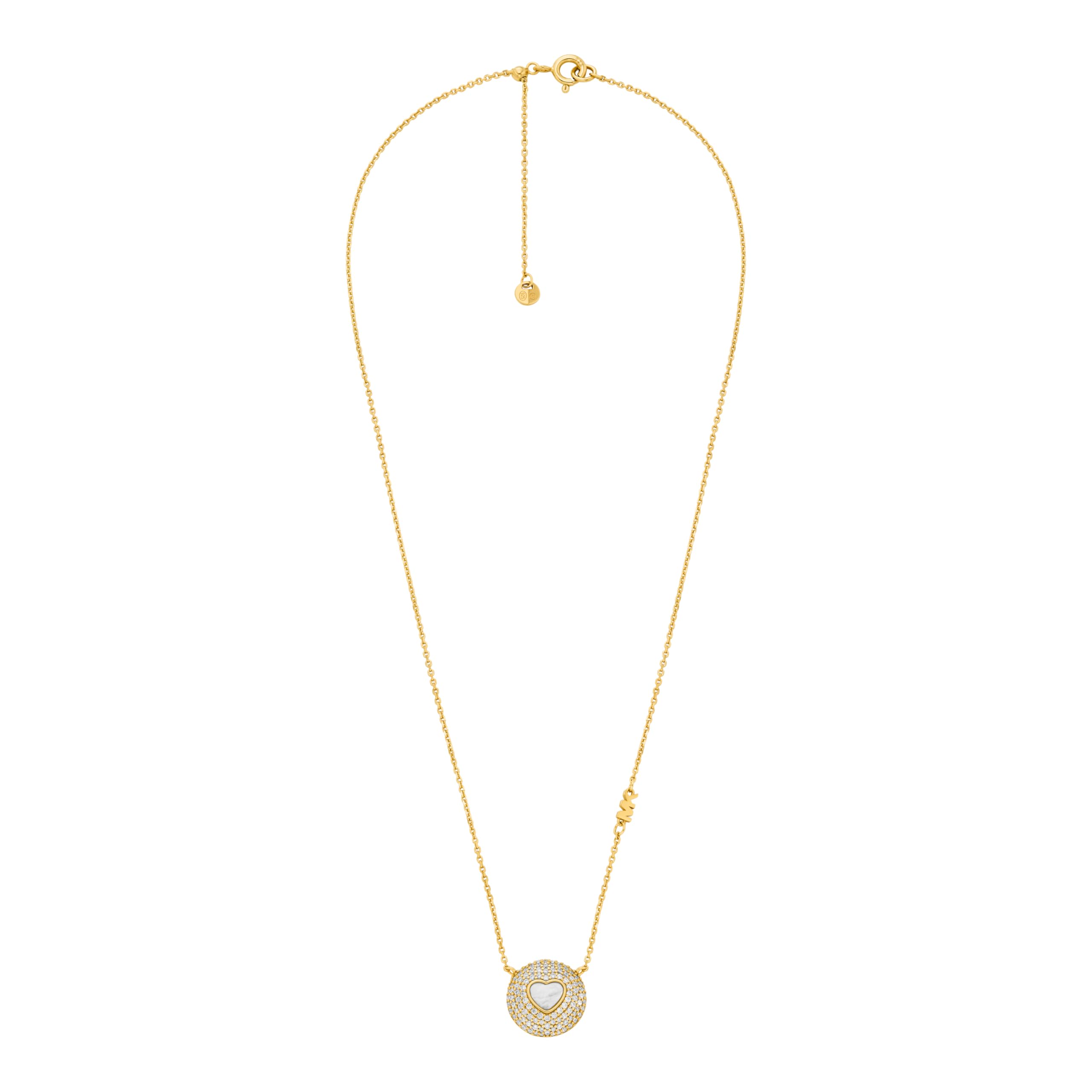 Michael Kors Premium Women's Gold-Tone Sterling Silver Necklace, MKC1846710