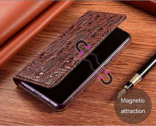 Étui portefeuille iPhone 13 Pro cuir véritable magnétique support
