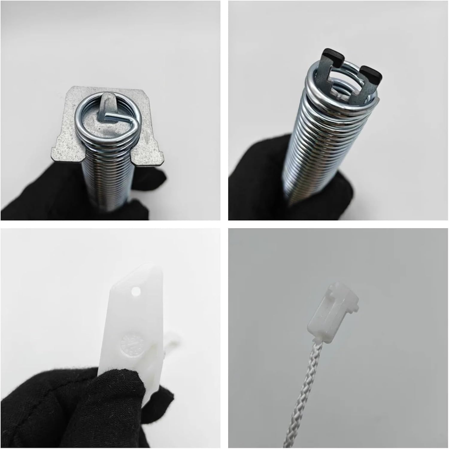 00754869 Fits for Bosch Dishwasher Door Hinge Spring & Rope Repair Kit 2 Springs 2 Cords Weights of Furniture Door: 2.5 to 8KG