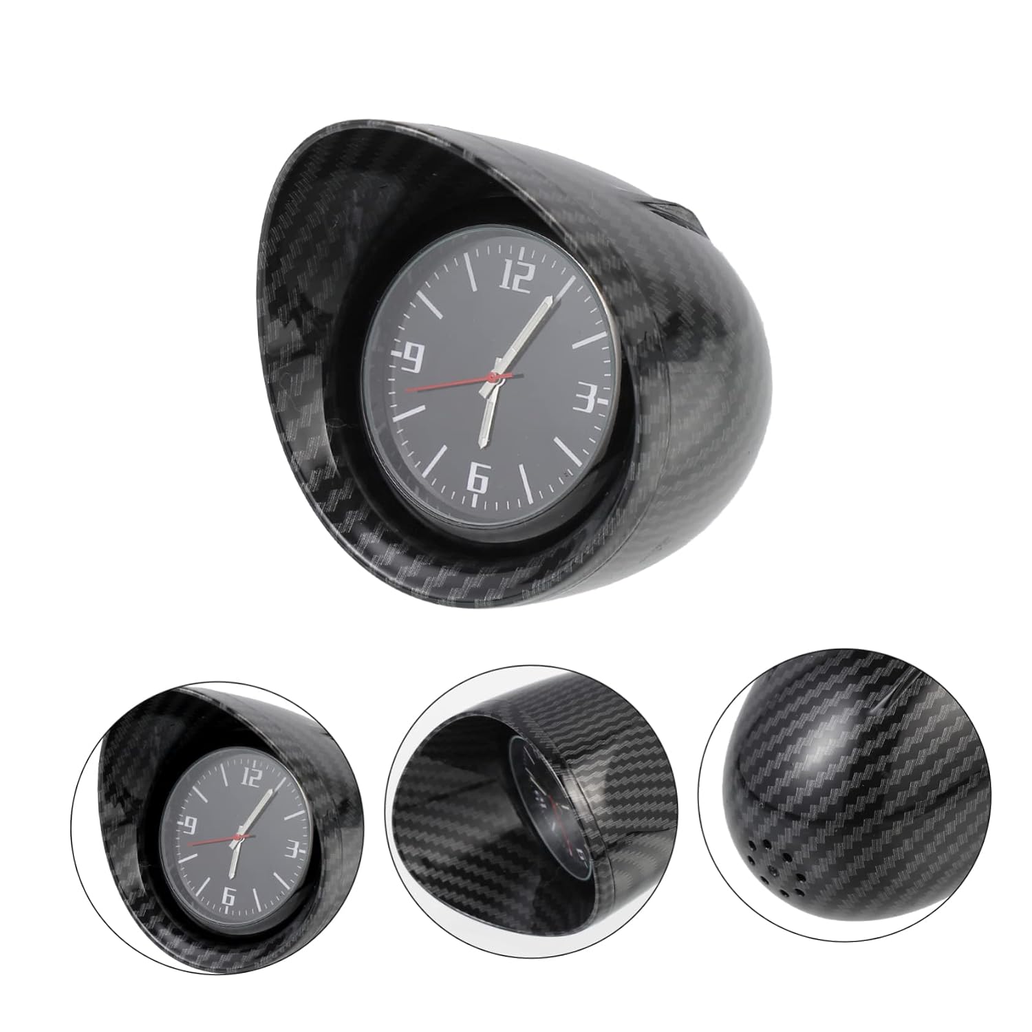 Luxshiny Precise Car Clock Dashboard Ornament Luminous Analog Auto Timepiece with Stable Performance and Smooth Design for Accurate Display