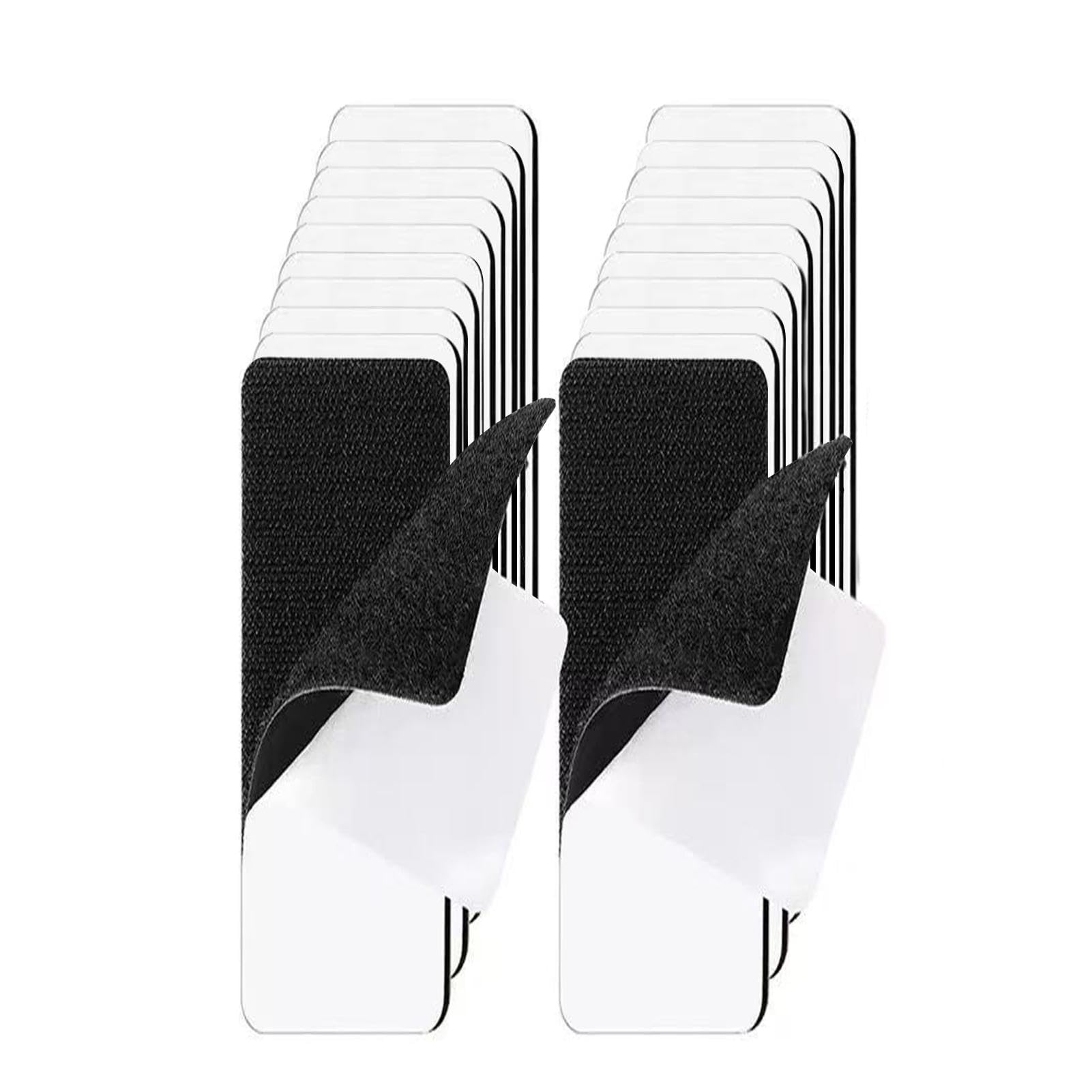 Marnovest 40 Pcs Hook and Loop Tape, 1x4 Inch Self Adhesive Reusable Double Sided Strips for for Walls Doors Tables, Strong and Sticky Strips Tape