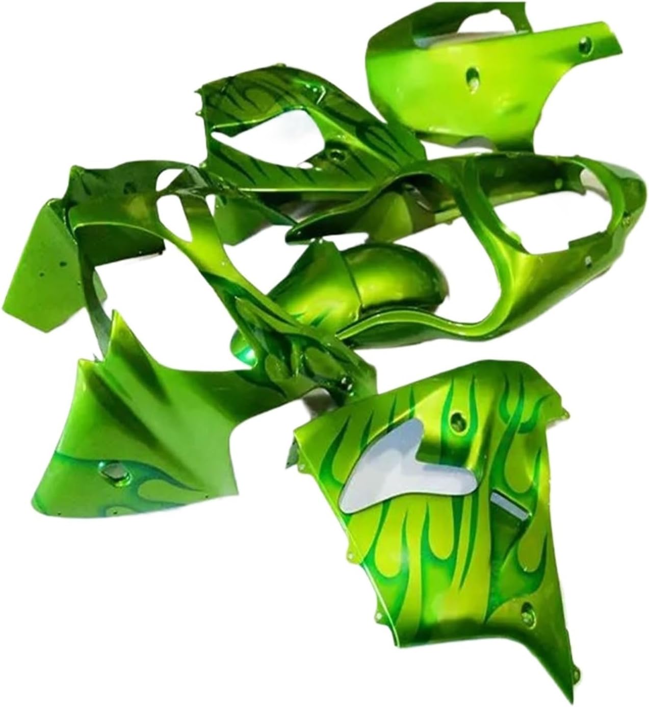 カワサキ Ninja ZX 9R 2000-2001 グリーンフレイムボディフェアリング
