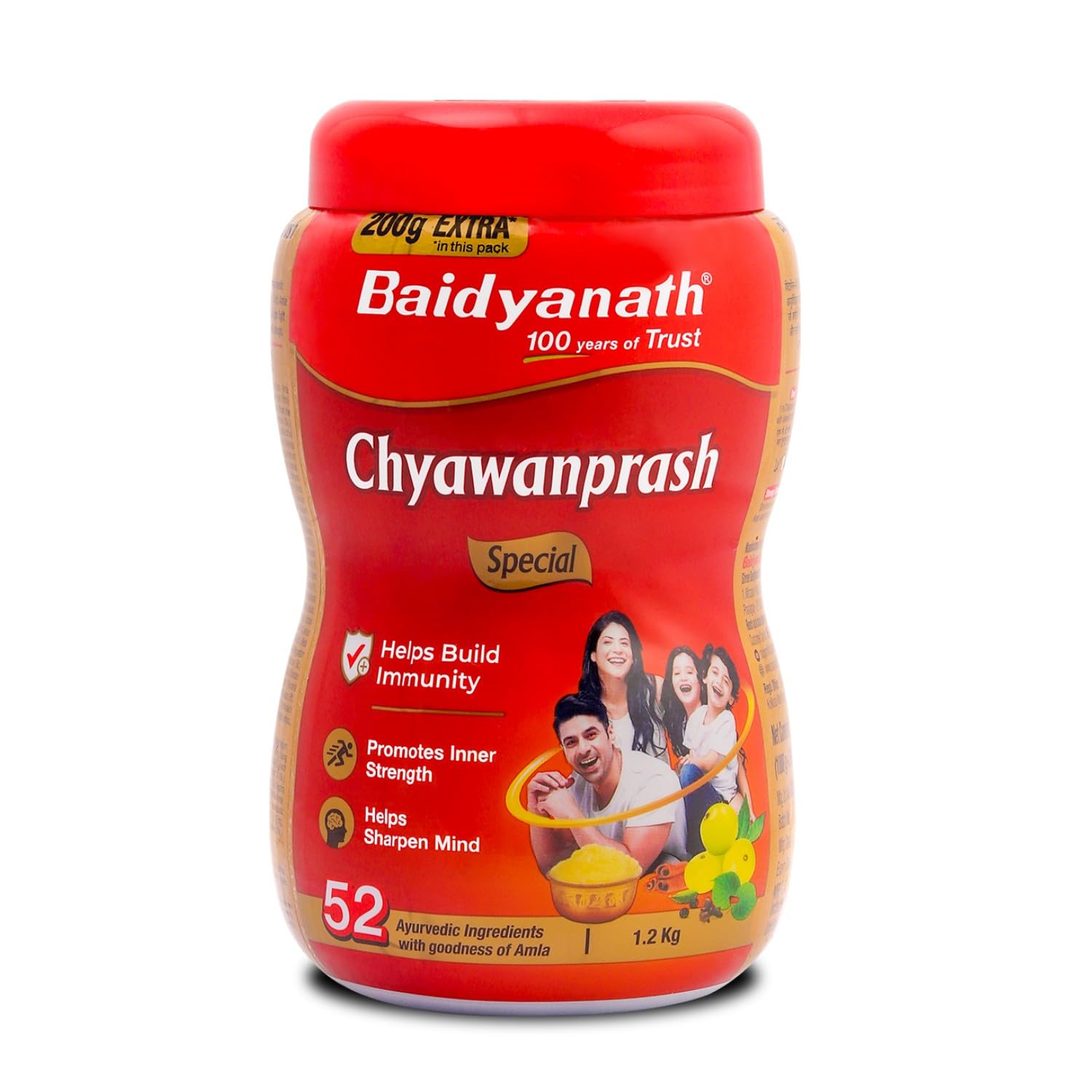 Baidyanath Chyawanprash Special-1.2 Kg | Enriched with 52 Essential Herbs & Minerals | Excellent Immunity Enhancer | Energy & Stamina for the Entire Family (Pack of 1)