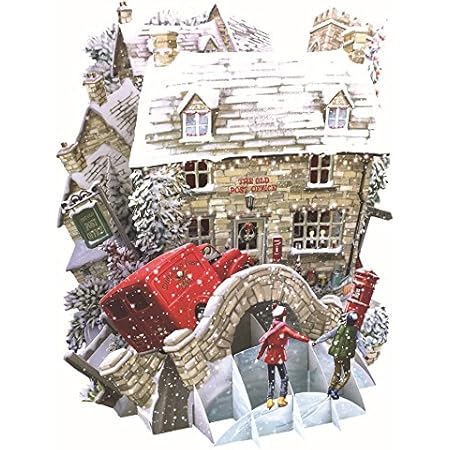 Usps Hallmark Christmas Cards 2022 Paper D'art Christmas Cards - The Old Post Office 3D Pop-Up Card :  Amazon.co.uk: Stationery & Office Supplies