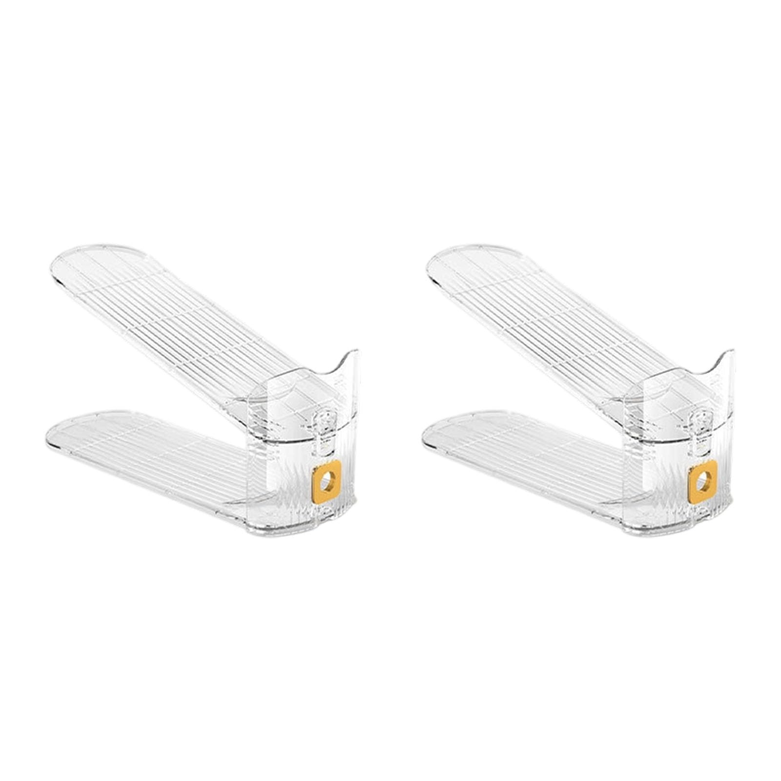 Tsophreniq Flexible Shoe Rack Layout‌ Modifiable 3.35 Height Clear Panes Dense Footwear Arrangement Structure Not Slip Shoe Storage Inventory