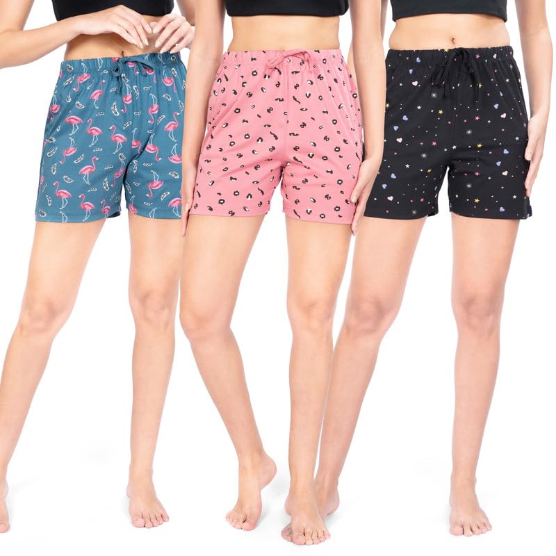 Women's Regular Shorts(Pack of 3)